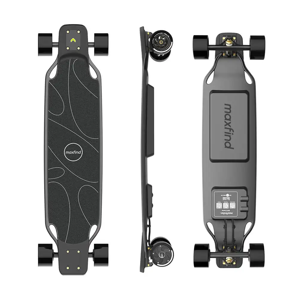 

Maxfind's New Max5 Series four-wheel electric skateboard remote control