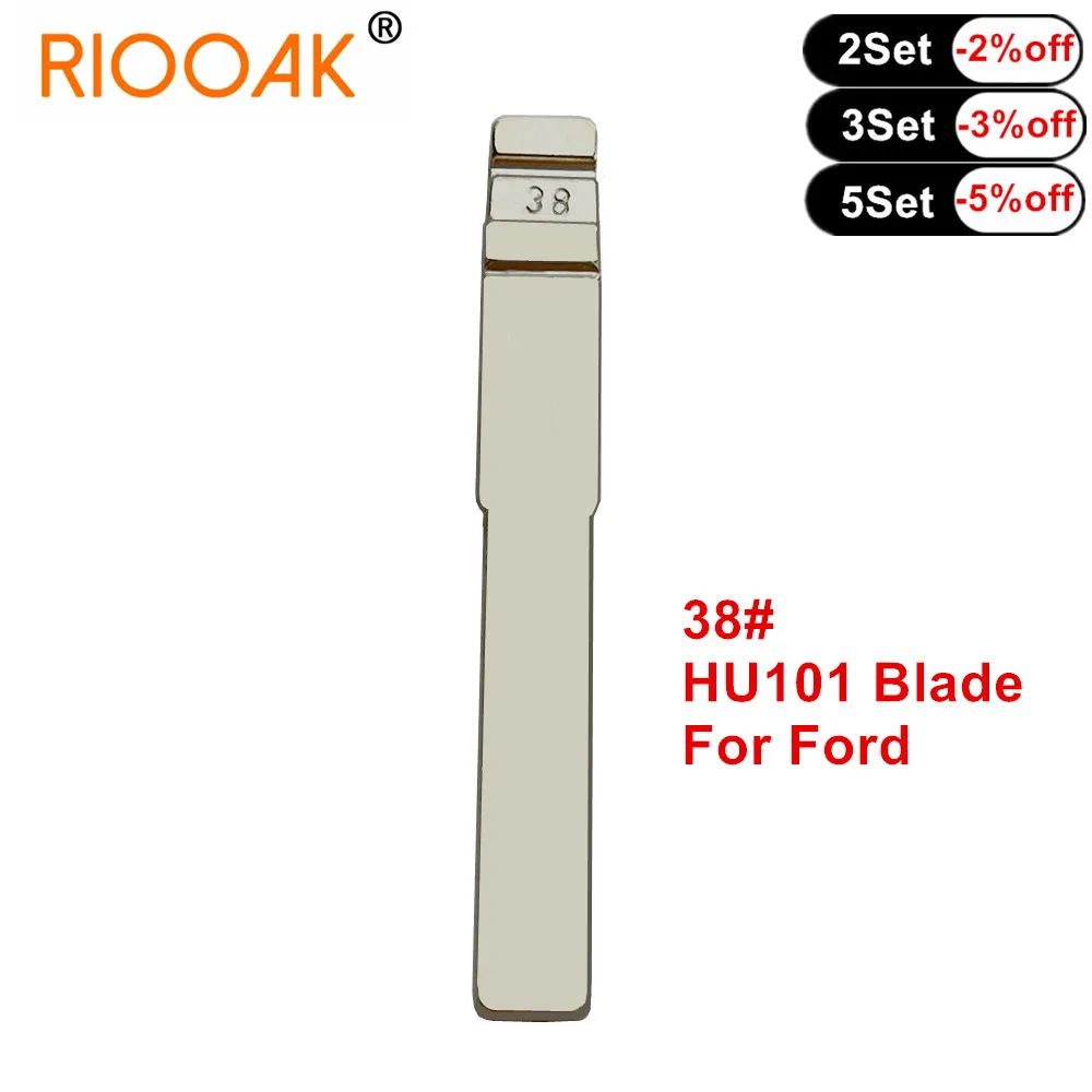 Car Remote Key Car Key 10pcs/lot Metal Uncut Flip Remote Car Key Blade for Ford