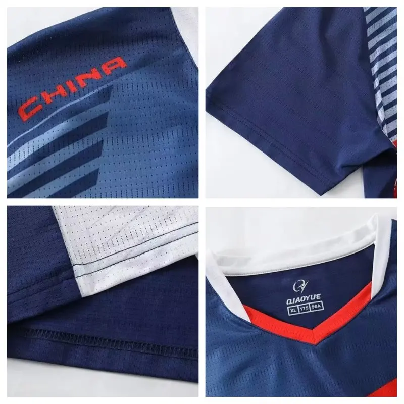 Ice Mesh Silk Tennis Shirt Short Sleeve V Neck Badminton Tshirt Training Pingpong Jersey For Men Women Quick Dry Sportwears