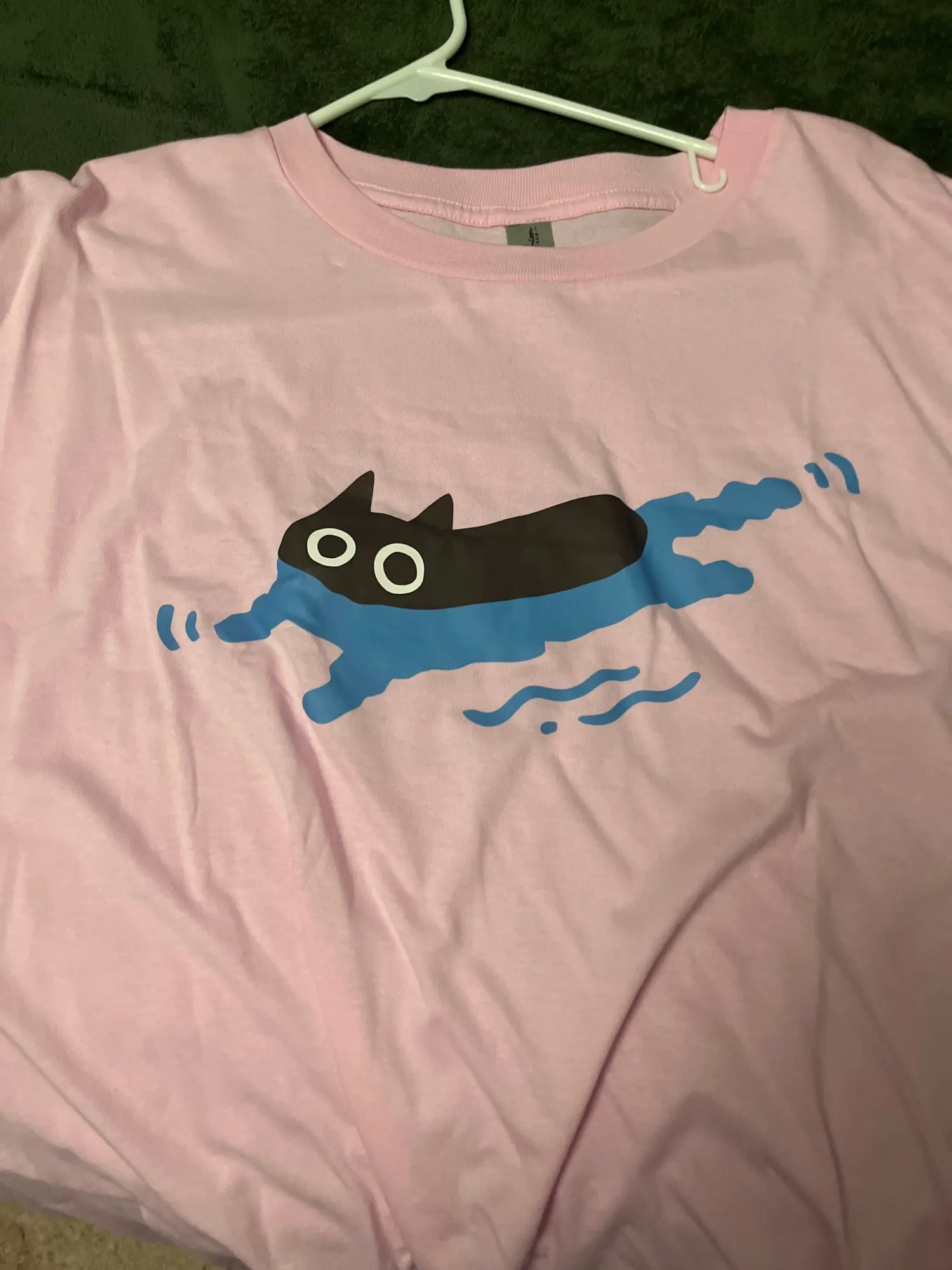 Swimming through - Kuro Neko T-Shirt photo review