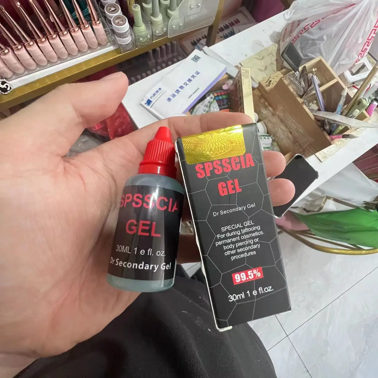 Blue Gel Secondary lidocaine numbing spray-98% Goosica for Microblading/Permanent Makeup photo review