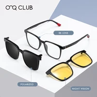 O-Q CLUB NEW IN Magnetic Clip on Optical Myopia Glasses For Men Women Polarized Sunglasses Prescription Reading Glasses #TJ2190