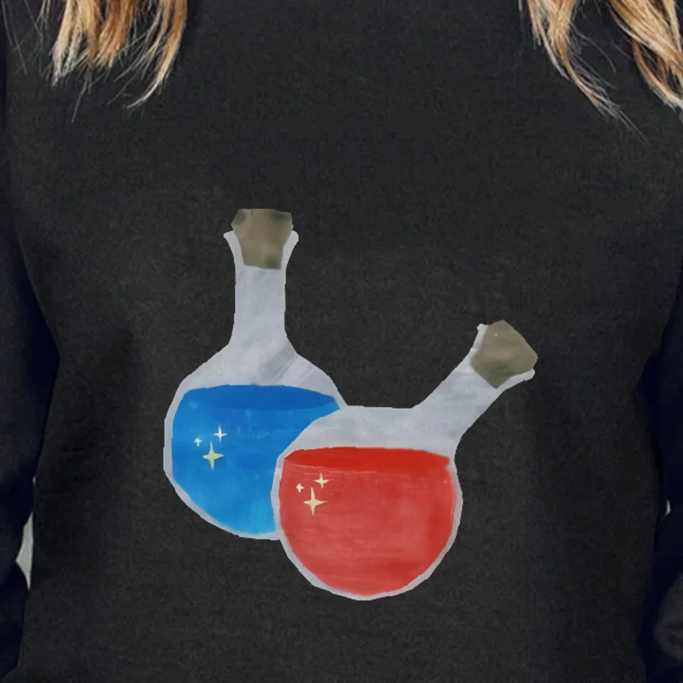 Colorful Potion Bottles Oversized Sweatshirt for Women