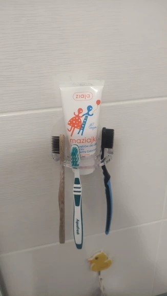 Toothbrush Hanger with Toothpaste Dispenser photo review