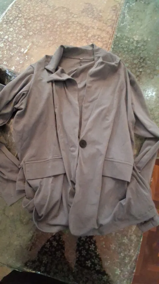 Professional Curve Blazer - Versatile Single Button Office Wear photo review