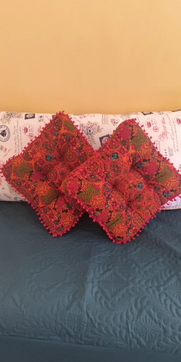 Bohemian Ocean Round Cushion | Mindful Home Comfort photo review