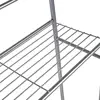 Over-the-toilet metal storage rack – 23.5”L x 70.5”H, silver 3