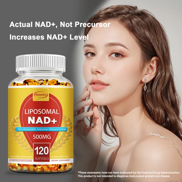 2493-ce03a9.jpg Liposomal NAD+ Capsules - Anti-aging, Replenish Energy, Enhance Focus, Support Cellular Health - 120 Capsules