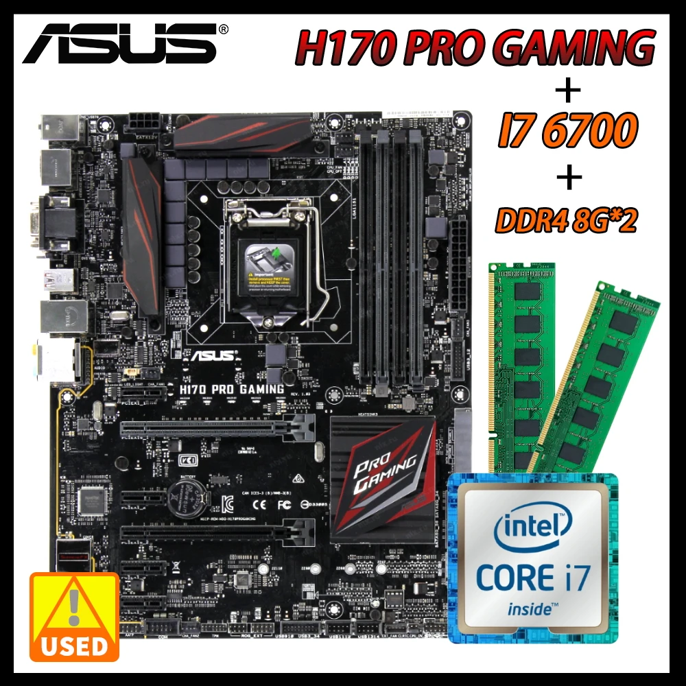 1151 Motherboard Kit Asus H170 PRO GAMING DDR4 Intel H170 H170M Support