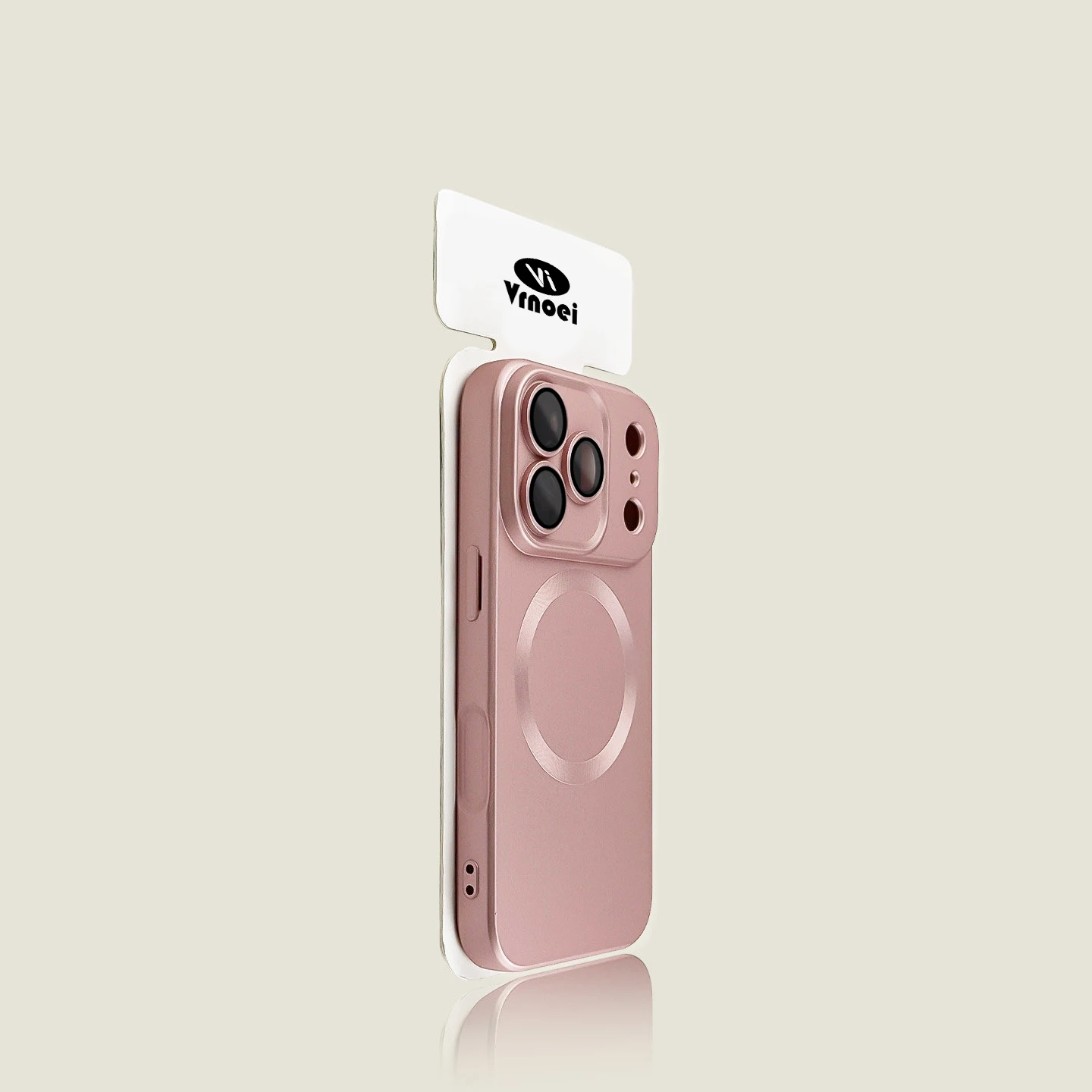 Luxury Matte Metallic Sheen Magnetic Phone Case with Lens Protector and Shockproof Cover