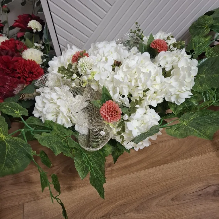 5 Heads Hydrangea Bouquet Silk Artificial Flowers for Party Wedding Living Room Decoration Accessories Home Decor Fake Flowers photo review