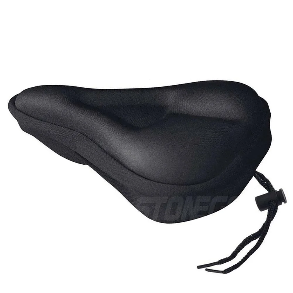 Housse De Selle De Vélo Rembourrée 3 Pièces - Confort Gel, Universelle, Noir, Pour Tous Vélos