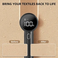 Fabric Shaver, Lint Remover Rechargeable, Electric Portable Sweater Defuzzer with 3 Speeds, 6 Leaf Blades, Digital LED Display 2