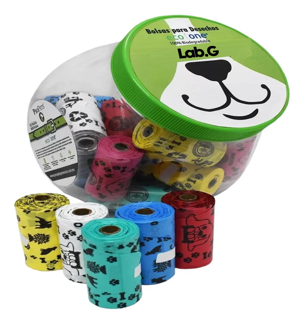 Contenedor Con 600 Bolsas Para Desechos De Mascota Propets LAB.G