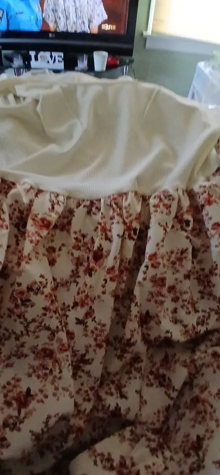 Floral Plus Size Summer Dress - Elegant Knee-Length Comfort photo review