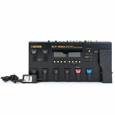 READY TO BUY BOSS-GT-100 Multi Efeitos Pedal De Efeito De Guitarra, Adaptador AC, Acess&iacute;vel, Novo