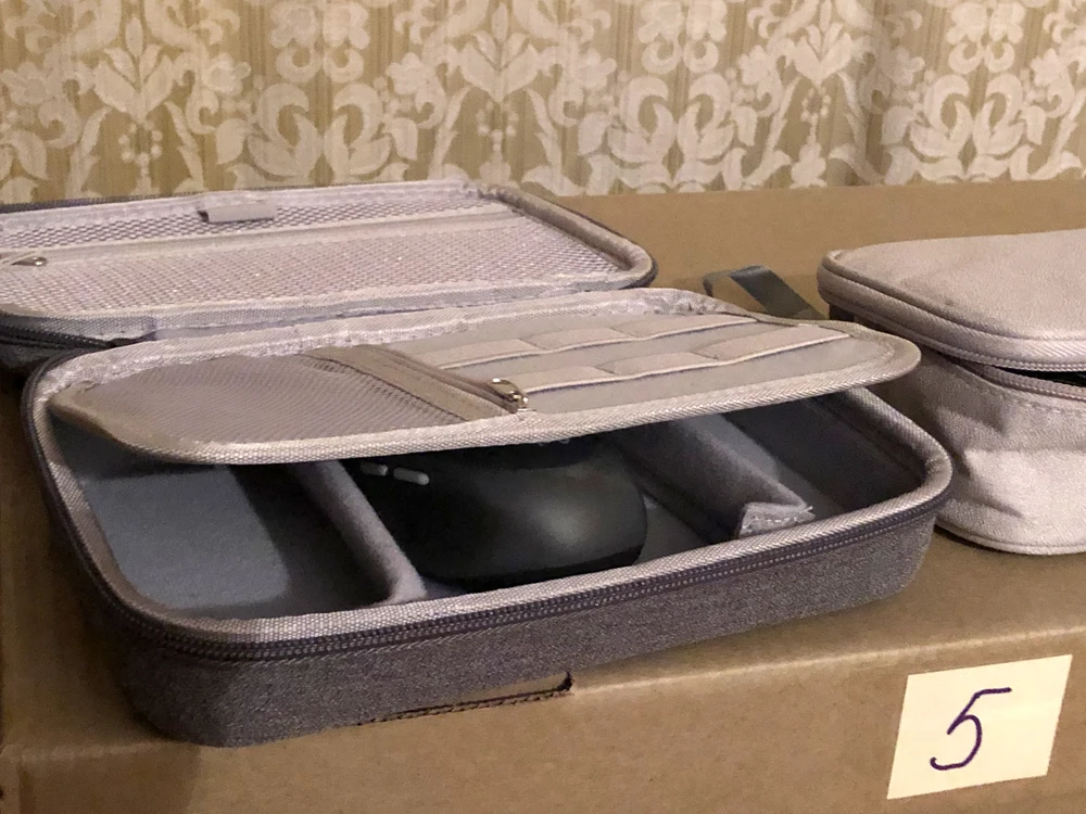 Large Capacity Travel Electronics Accessories Organizer Tablet Hard Disk Cable Portable Storage Bag EVA Duricrust Airbag photo review