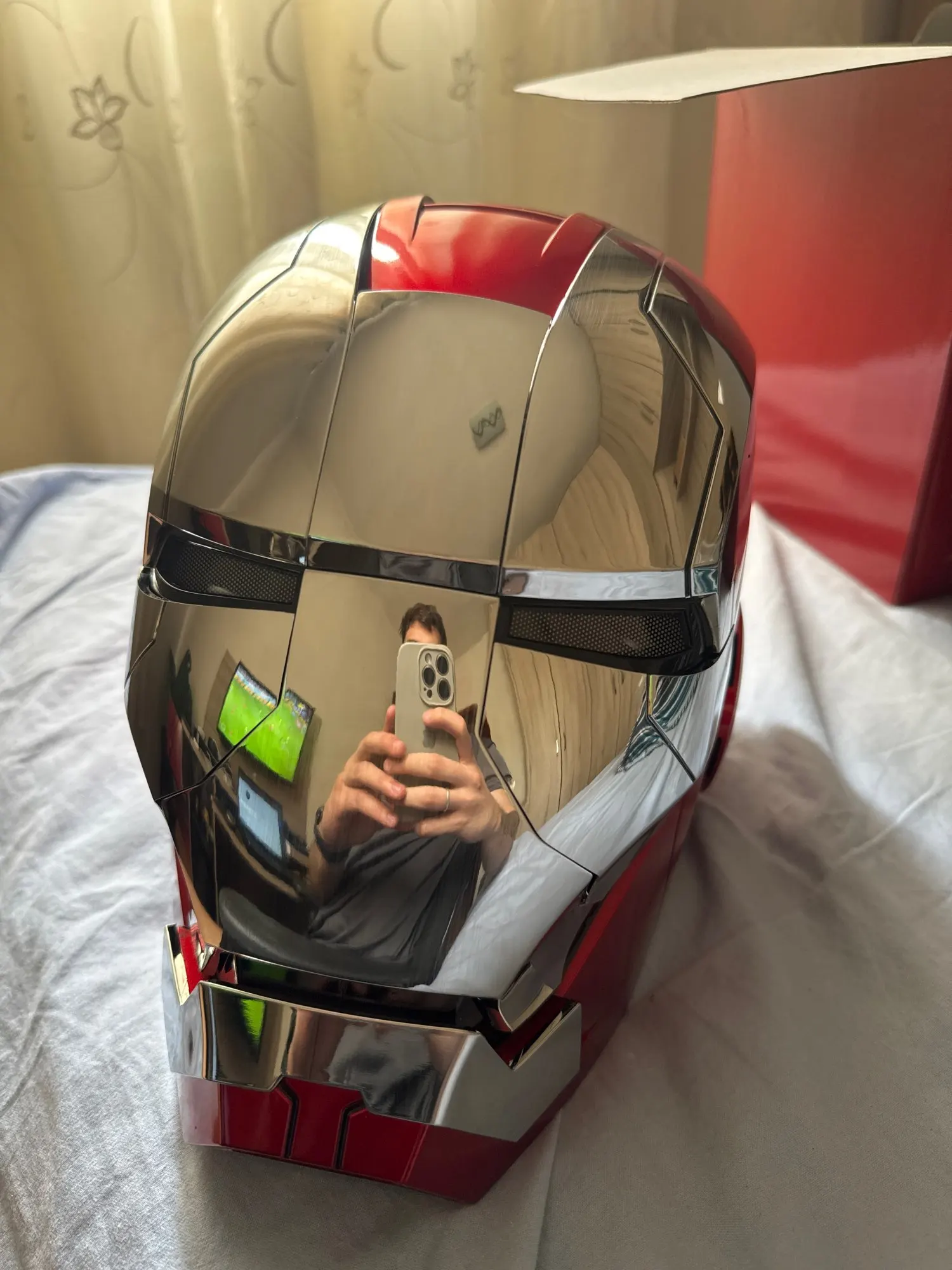 Iron Man Helmet Mk5 Electric Voice Activated Control Wearable Mask 1:1 Automatic Opening Closing Model Figure Adult Toy Gift