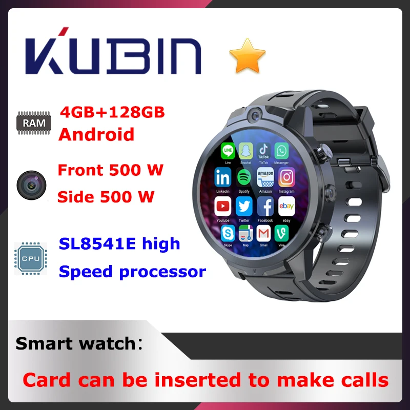 

Смарт-часы с поддержкой 4G, Wi-Fi, GPS, Bluetooth