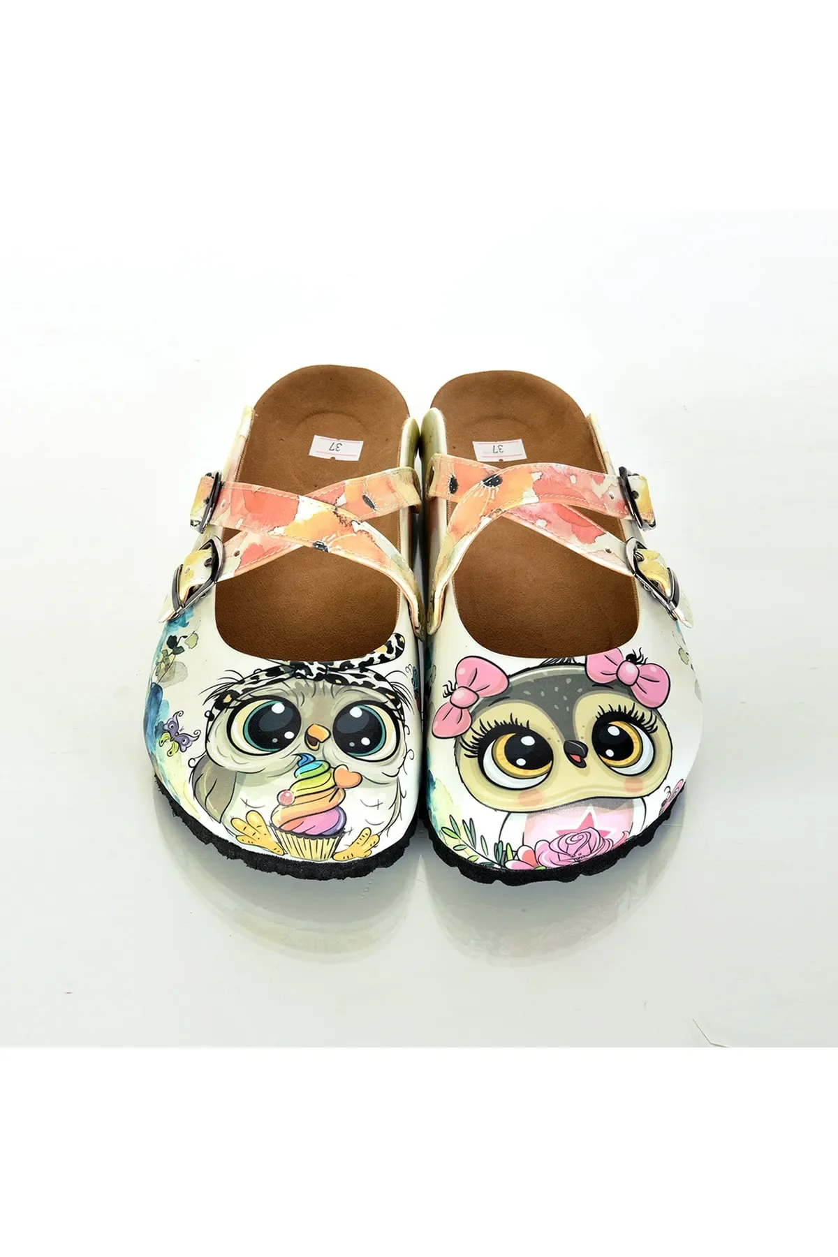 

Ортопедические шлепанцы для медсестер с совой и крестом Sabo, повседневная обувь, летние и Зимние Модные женские сандалии