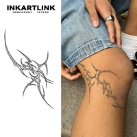 Dagger Temporary Tattoo,Lasts To 15 Days New Technology Magic Waterproof Semi Permanent Sticker. 1