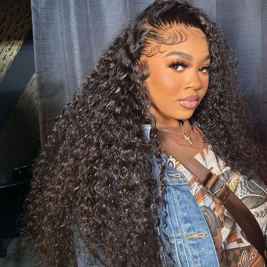 

Glueless 13x4 Curly Lace Front Brizillian Human Hair Wigs For Black Women Deep Water Wave 13x6 Hd Lace Frontal Wig Pre Plucked