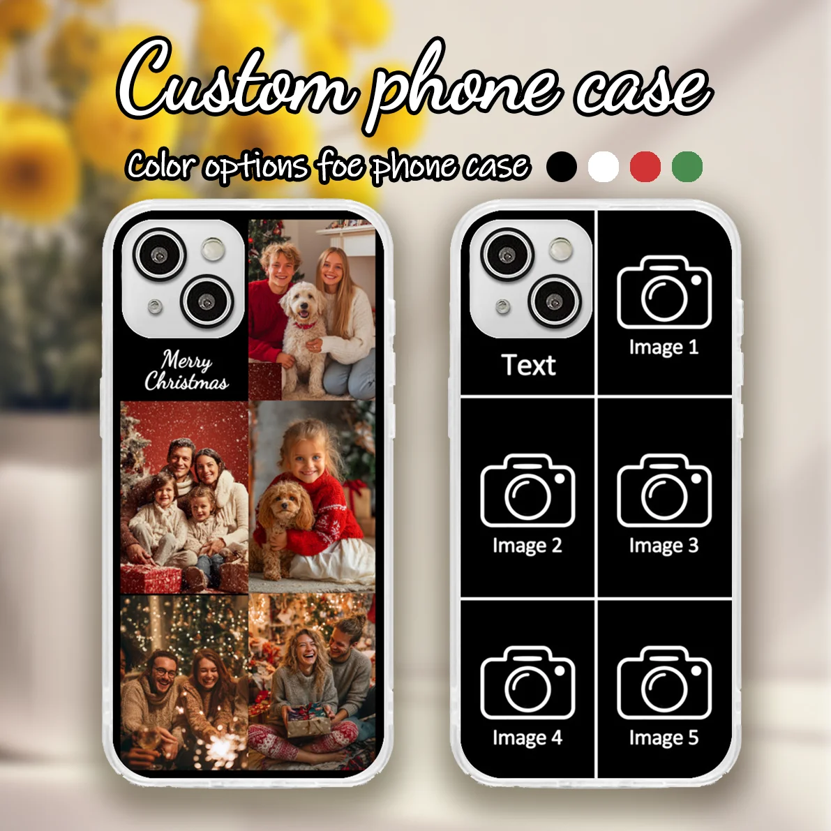 Personalized Transparent Photo Phone Case - Customizable Gift