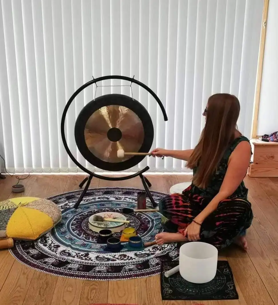 Arborea 14"-36" Bronze Chau Gong with free wood mallet and rope Handmade Sound Healing Gongs for Yoga and Meditation chinese gong instrument