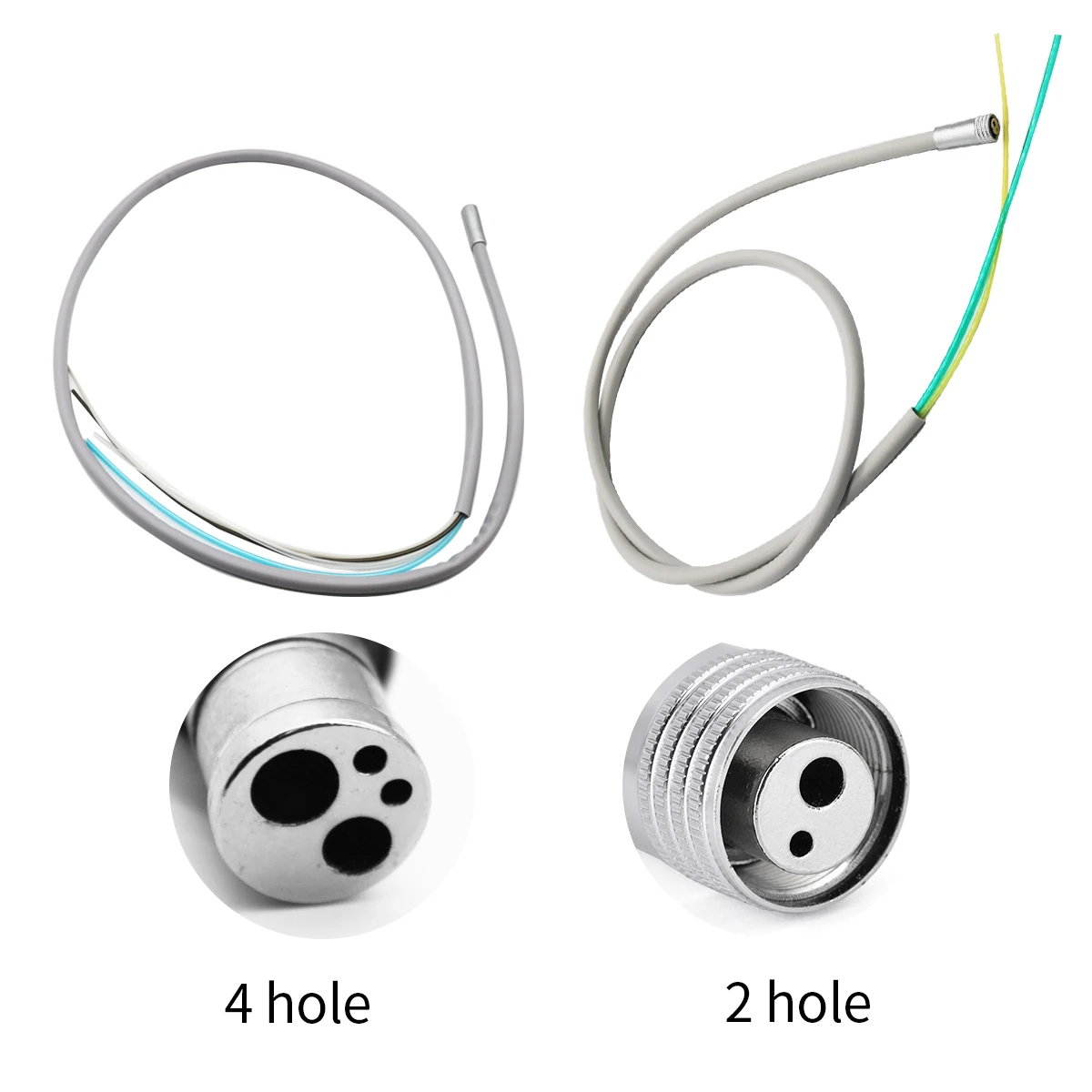

2/4 Holes Dental Handpiece Hose Tube with Connector for High Speed Handpiece Dentistry Material