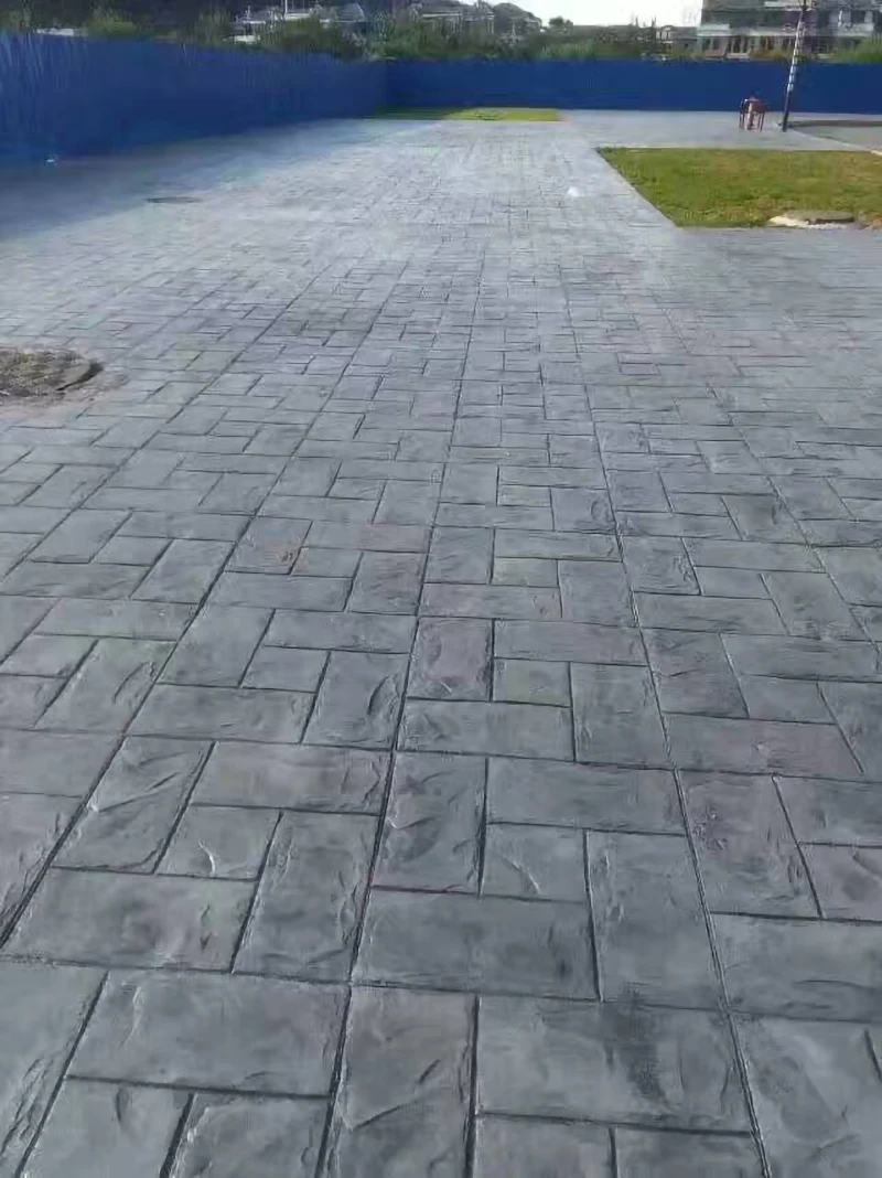 Concrete Embossed Floor mold Compression molding material Cement pavement Printing Construction Fan-shaped Stone Pattern