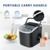 SIMZLIFE 25 lbs/24H Countertop Ice Maker Machine, 9 Bullet-Shaped Ice in 6 Min, Auto-Cleaning 6
