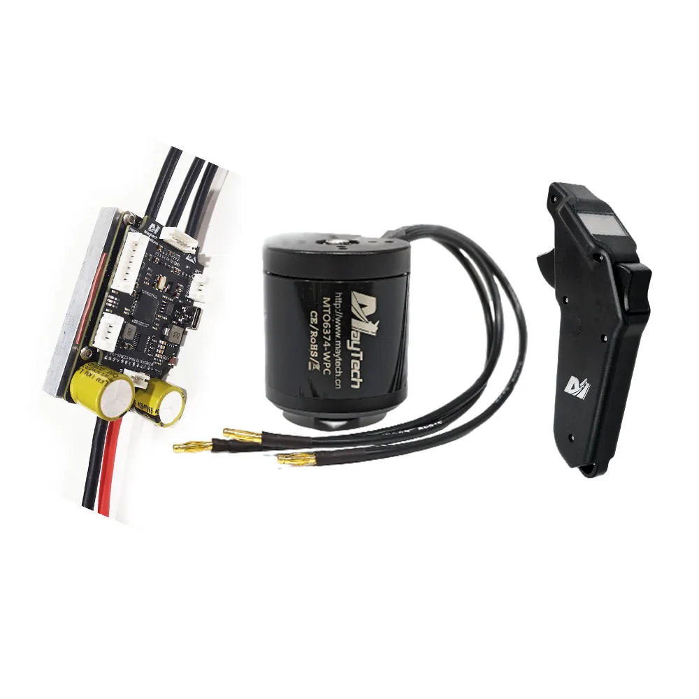 Maytech Foil Drive Kit Integrati Efoil Kit Kayak Motorizzati Fai Da Te 6374 Motore Impermeabile 3.5Kw + 100A V6 Basato Esc + Telecomando Impermeabile