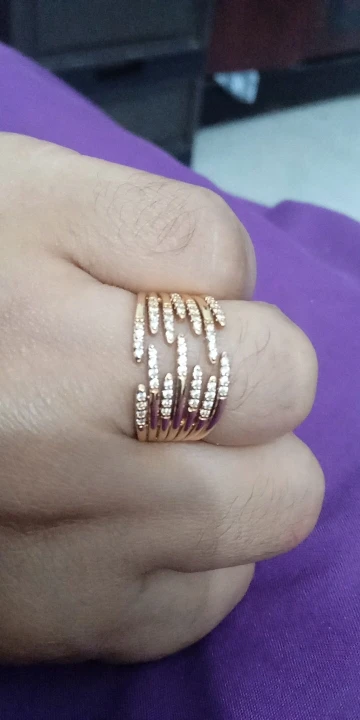 Zircon Double Crossed Shape Rings photo review