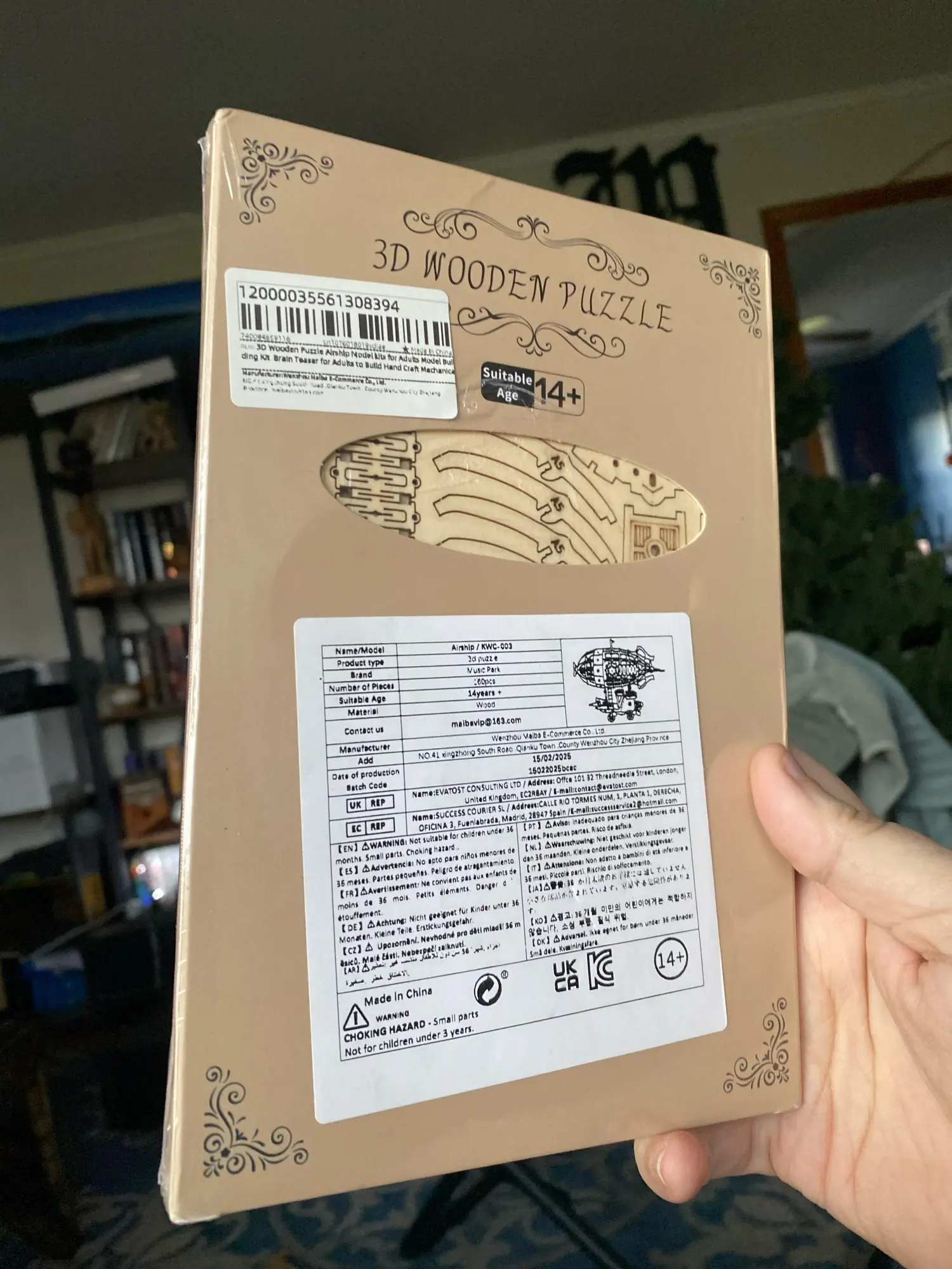 3D Wooden Airship Puzzle Kit for Adults – Mechanical Model Building Set photo review