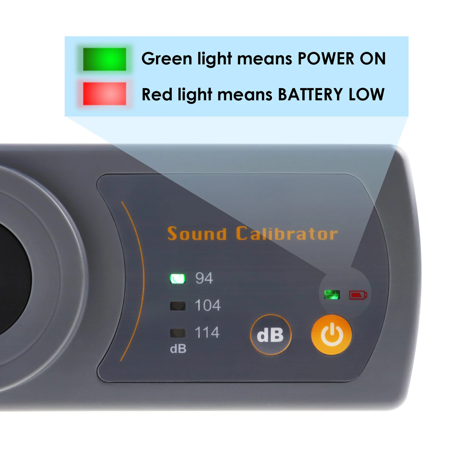 Sound Level Meter For 1/2" 13.2mm Microphone Size 114dB 94dB 104dB Noise Decibel Calibration Professional Noise Meter Calibrator