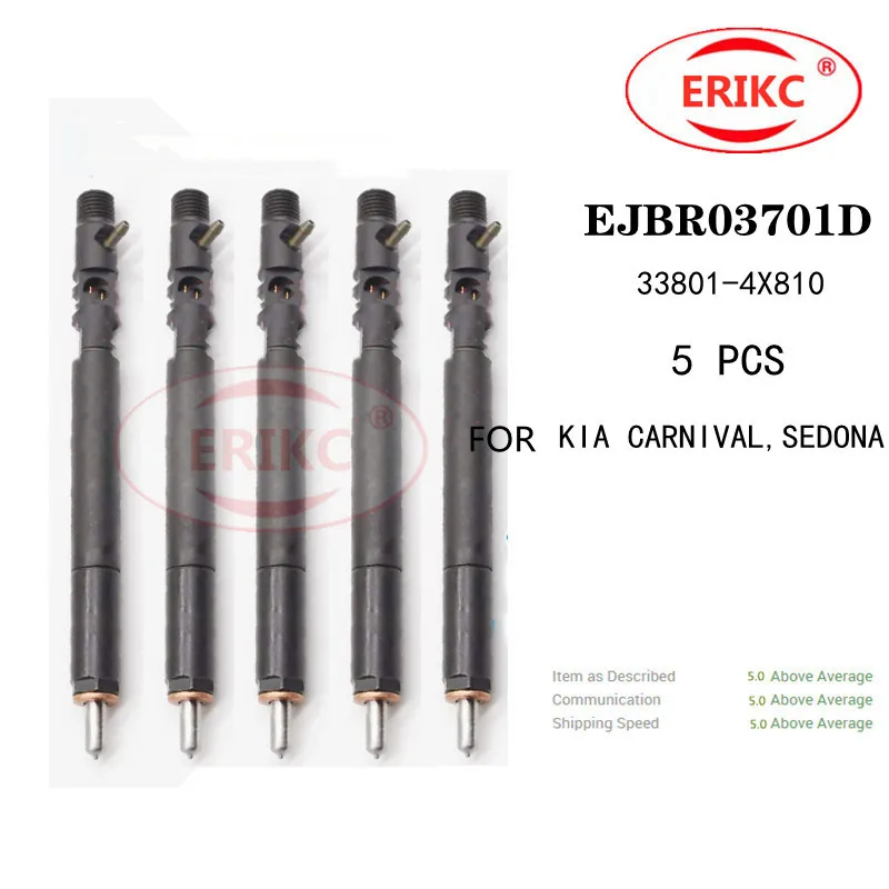 

ERIKC EJBR03701D Fuel Injectors EJBR 037 01D 33801-4X810 FOR KIA CARNIVAL,SEDONA for Hyundai Terracan 2.9 CRDI 33801-4X810