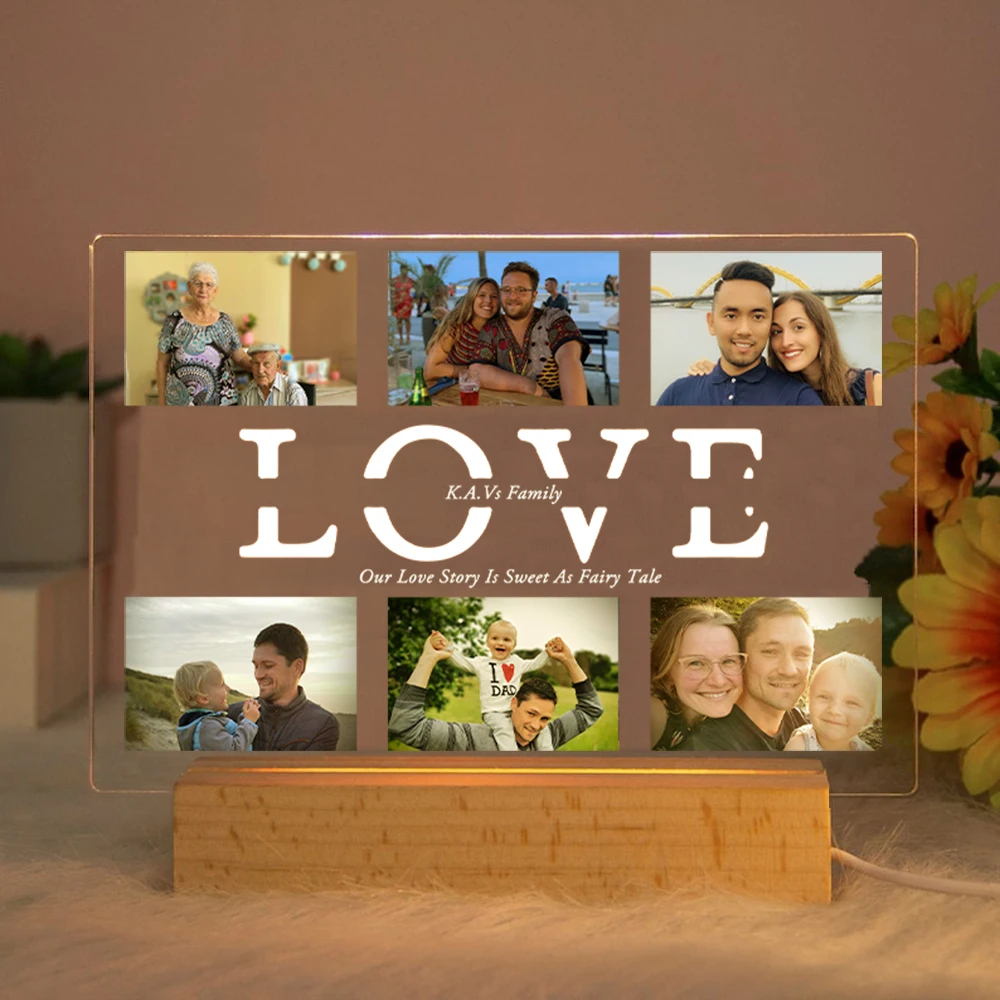 Customized 3D Acrylic Lamp for Grandparent 5 | Customized 3D Acrylic Lamp for Grandparent 4