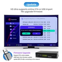 FREESAT V8X 2-приемник спутникового телевидения DVB-S/S2/S2X, H.264/H.265 Встроенный WIFI, MARS/FunCam/CCAM 1080P FHD ТВ-приставка со слотом для CA-карты — изображение 5