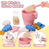 9PCS/8PCS Summer Beach Set Toys For Kids Digging Sand Plastic Bucket Watering Bottle Shovels Children Beach Water Game Toys Tool 6
