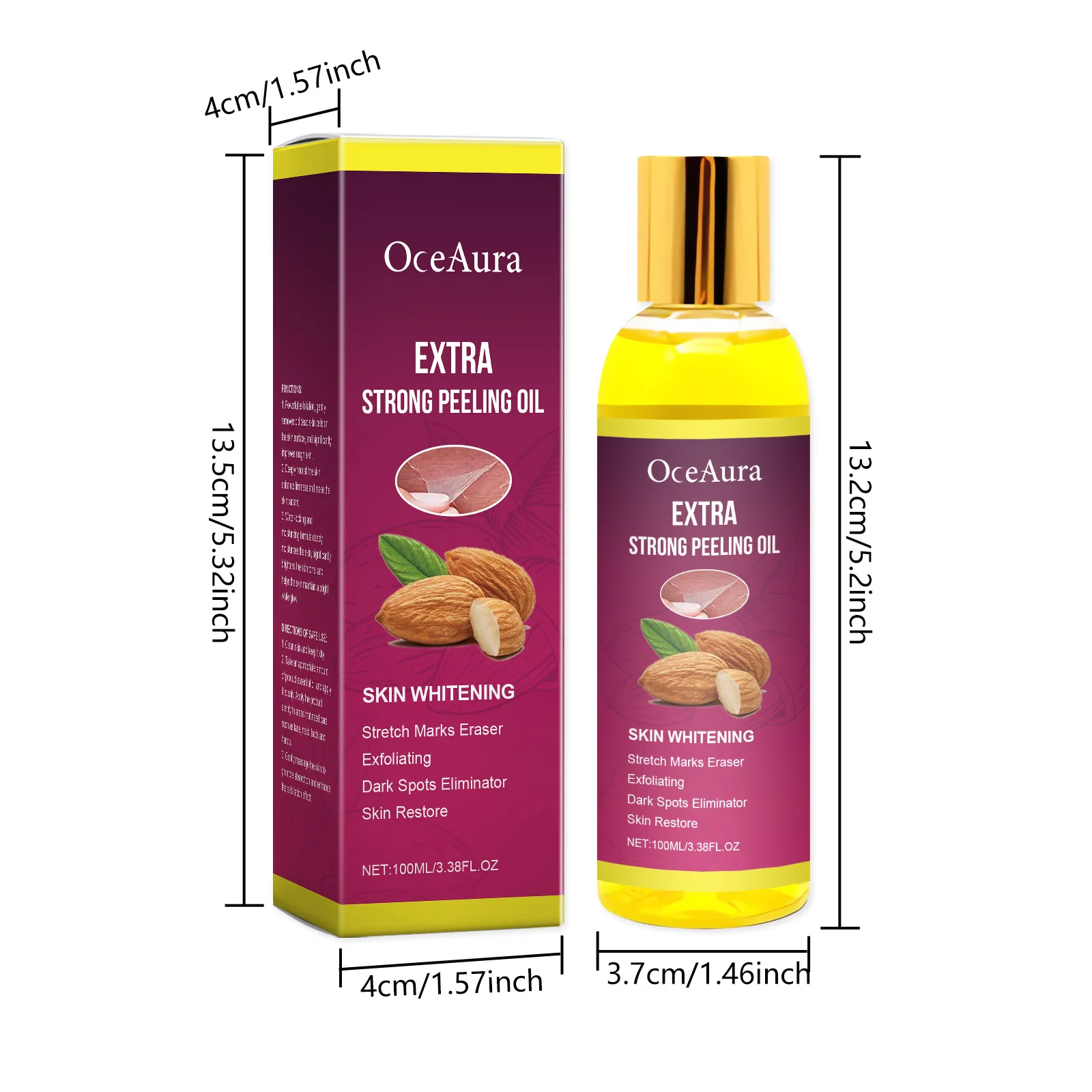 Oceaura Body Exfoliating Oil - Moisturizing Peeling Oil for Dead Skin  Dark Spot Removal