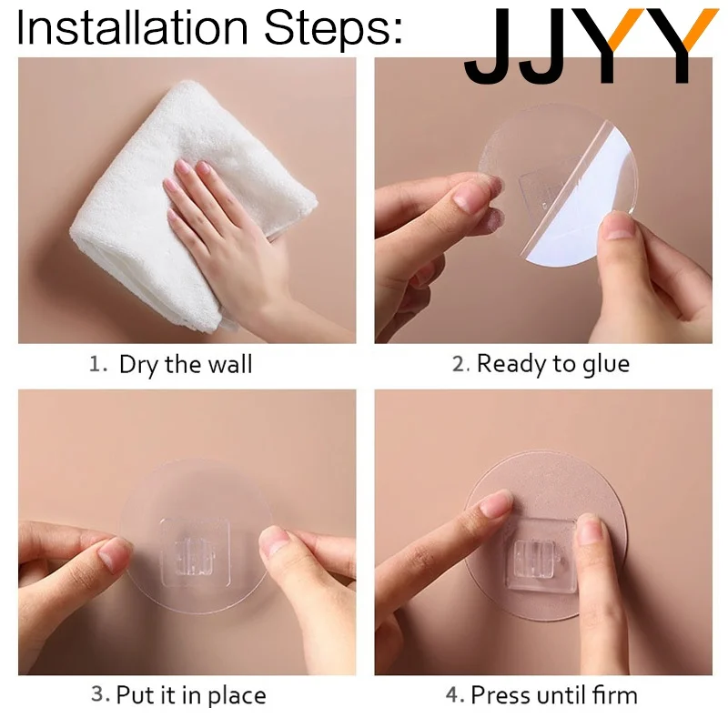 JJYY High Quality Wall-mounted Hair Dryer Rack Bathroom Wall Hanging Hair Dryer Frame Bathroom Supplies 3