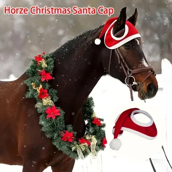 Christmas Horse Santa Hat 1