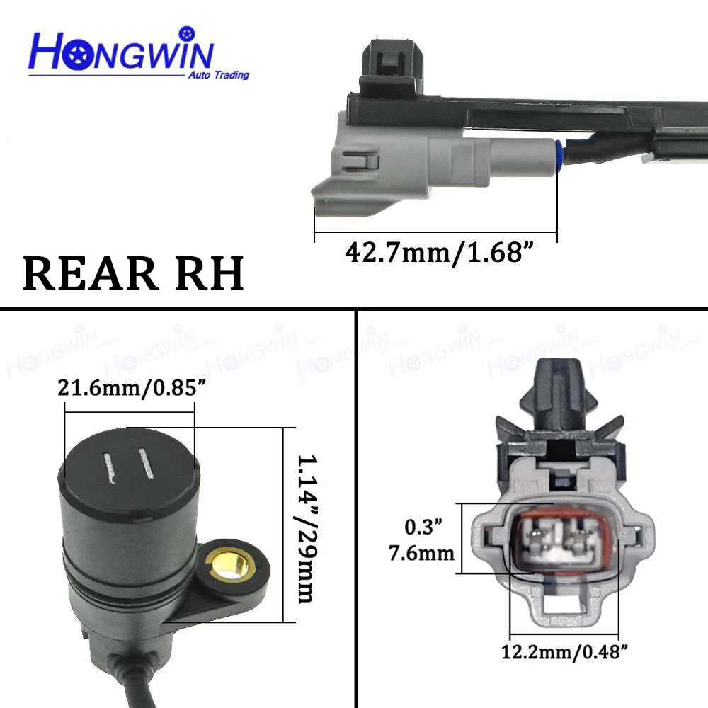 1/2/4pcs Front Rear Left Right ABS Speed Sensor 89542-0K020 89543-0K020 89546-0K070 89545-0K070 895420K020 for Toyota Hilux Vigo
