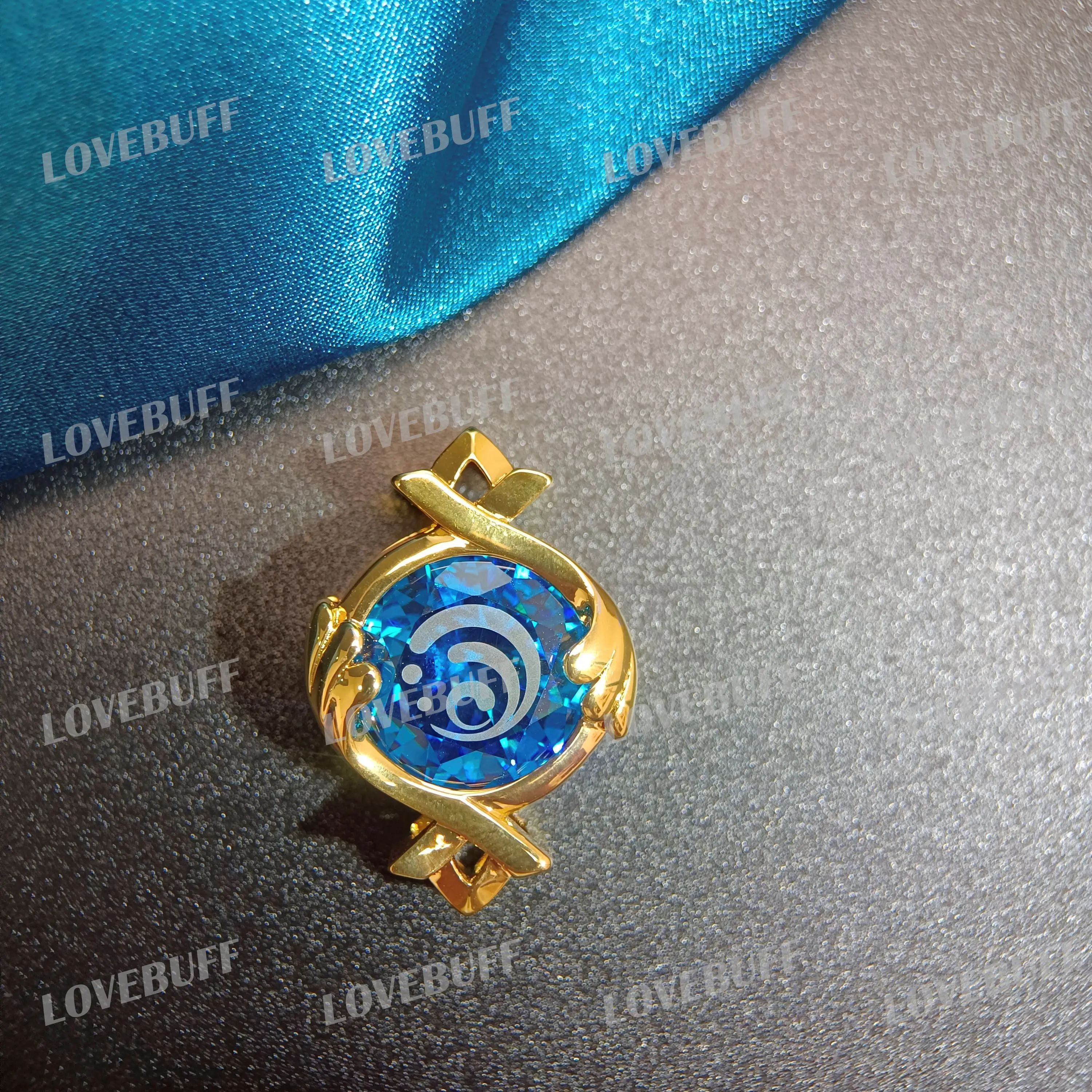 LOVEBUFF Genshin Impact Fontaine Pneuma Gem Vision Pendant 