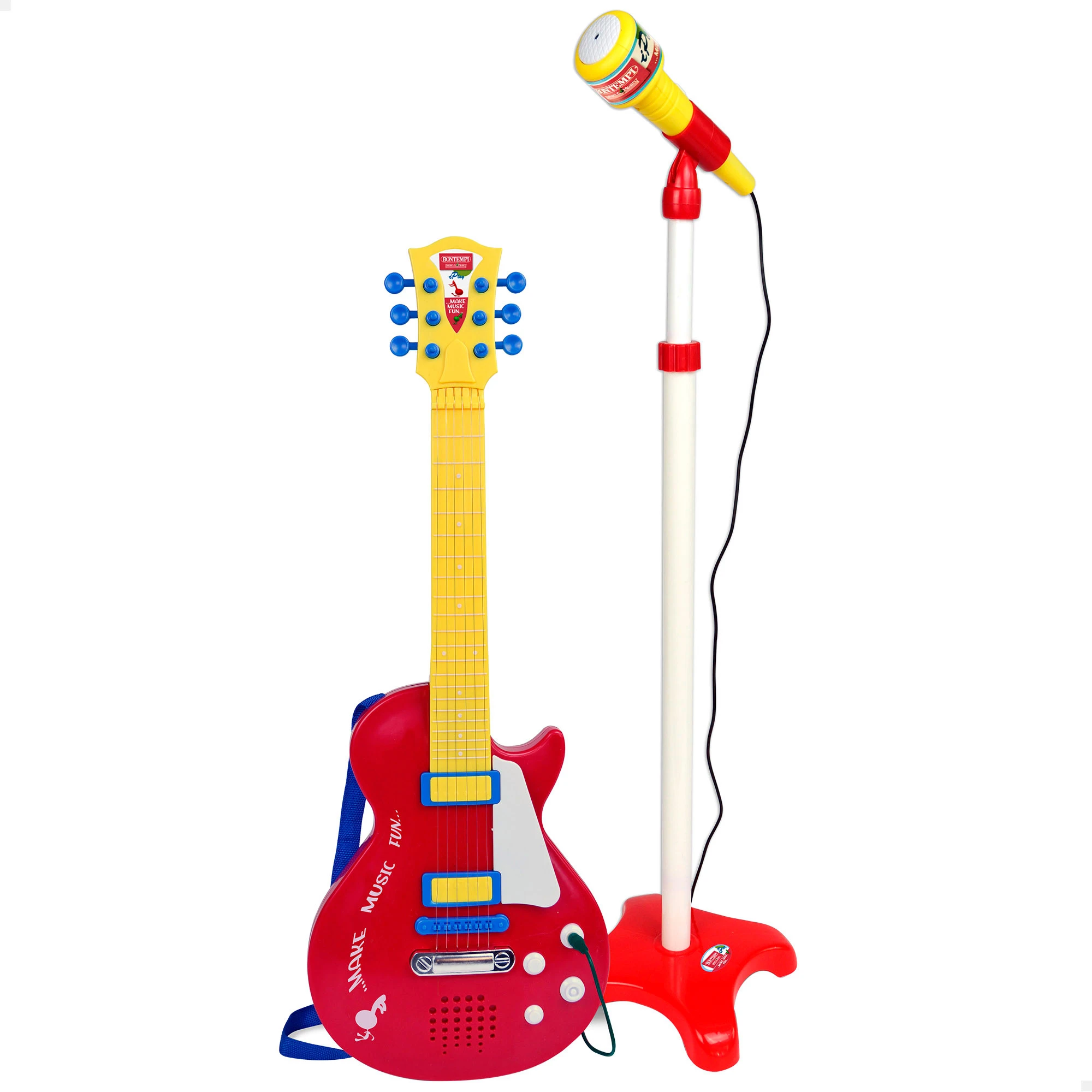 Bontempi Guitarra eléctrica con micrófono de pie, para niños, Aprendizaje educación, Instrumentos musicales, Juguetes niños, Juguetes educativos, Guitarra para niños, Instrumentos musicales para niños| | - AliExpress