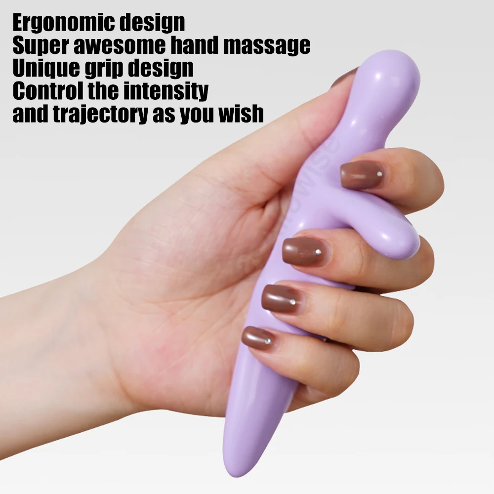 Foot Acupressure Massager Thumb Finger Press Trigger Point Relief Fatigue Manual Relax Whole Body Deep HandHeld Reflexology Tool