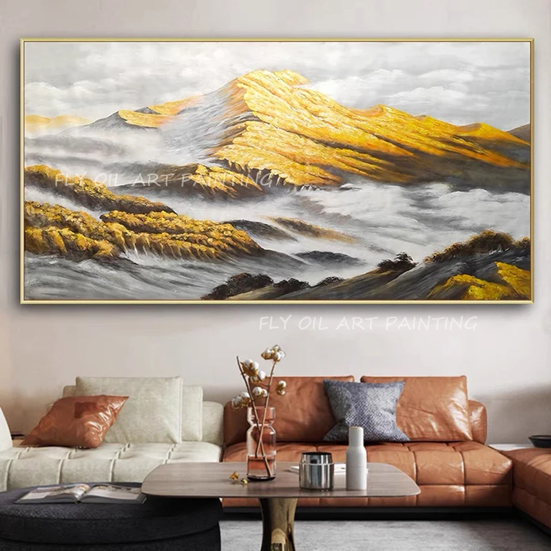 100-handmade-large-size-modern-new-design-scenery-landscape-gold-foil-mountain-top-oil-painting-no-frame-on-canvas-wall-decor