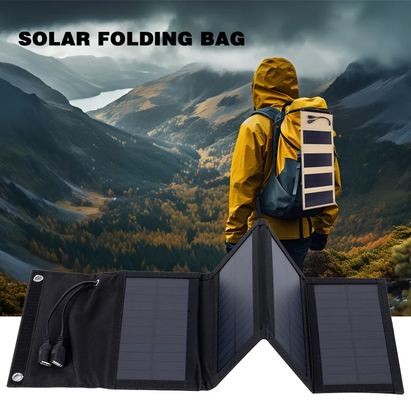 Solarzelle 20w Photovoltaik-Module USB-Ladegerät System Batterie V 5V tragbare flexible faltbare Energie Power Camping-Set