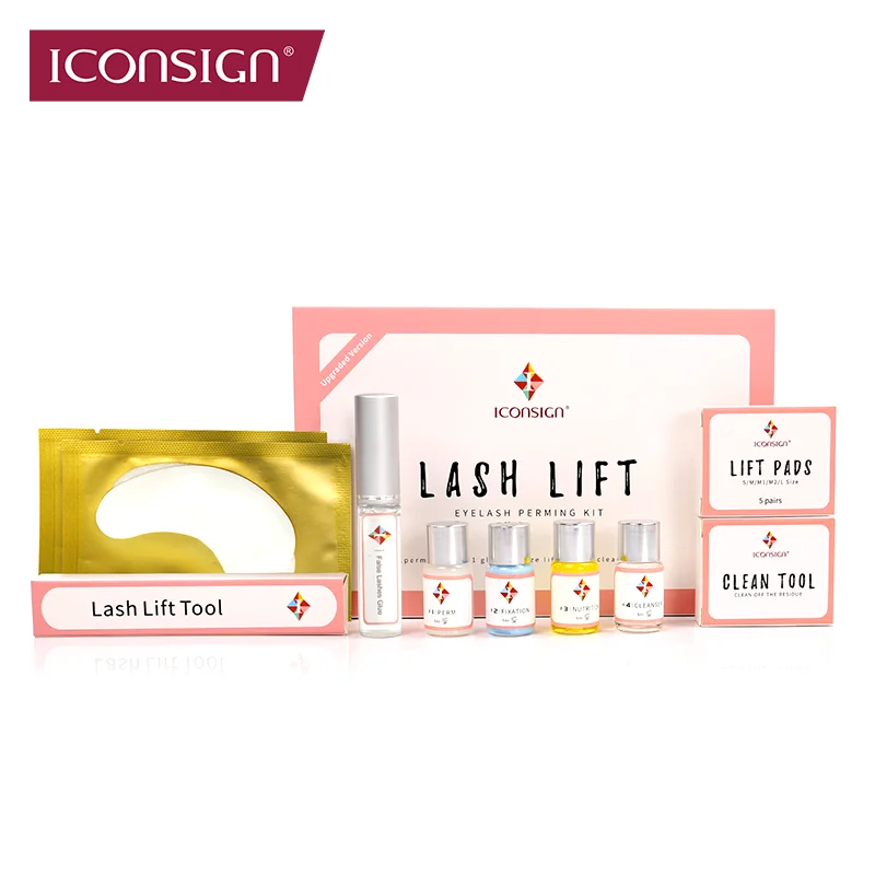 Lash Lift Kit ICONSIGN Upgrade Version Lifting Eyelashes Lasting 6-8 Weeks Lash Perm Eyelash Enhancer Calia Makeup Tools