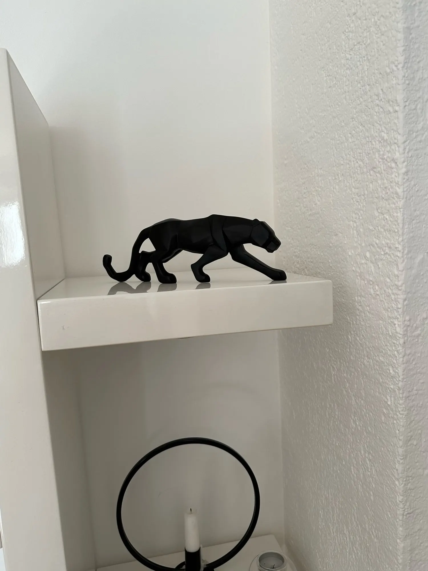 Geometric Grace, Panther Resin Sculpture for Home and Office photo review